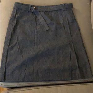 Liquid jeans skirt